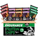 Doğal Endurance Protein Chips - Low Carb Chips, Yüksek Protein Snack, Aokado Yağı ile Vegan Protein, 14g Protein Per Bag, Gluten Free, Nacho, Barbekü, Chili, doğum pastası, Original - Çeşitli Paket, 1.38 oz Çantası (Brook
