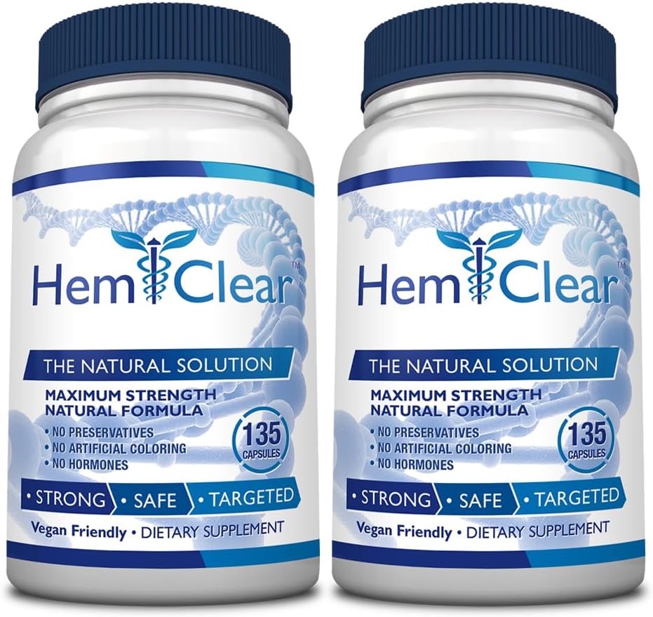 Hemorrhoids - Hemorrhoid Relief & Vascular Health - maksimum Güç - 2 Şişe - 135 Capsules