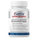 iSerra 250,000 SPU Serrapeptase Enzyme - 90 Maksimum Güçlü Kapsüller - Diğer Serrapaptase'den 12x Daha Fazla Potent - Gecikmesiz Satış Teknolojisi - Yüksek Potency Non-GMO, Gluten Free, Vegan (Polonya)