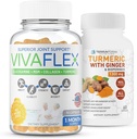 Terraform Beslenme Joint Relief Combo Pack – Vivaflex Plus Turmeric Curcumin with Ginger – Ortak ve Diz Yardım için En İyi Supplementler – 1 Ay Supply