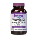 Bluebonnet Vitamin D3 2000 IU Sebze Kapsülleri, 100 Kont (1.5 km)