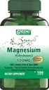 Magnezyum (Glycinate) 120 MG Supplement, Stres Yardımı, Uyku, Kalp Sağlığı, Nerves, Kass, Metabolism, 150 Capsules (5 Ay Supply)