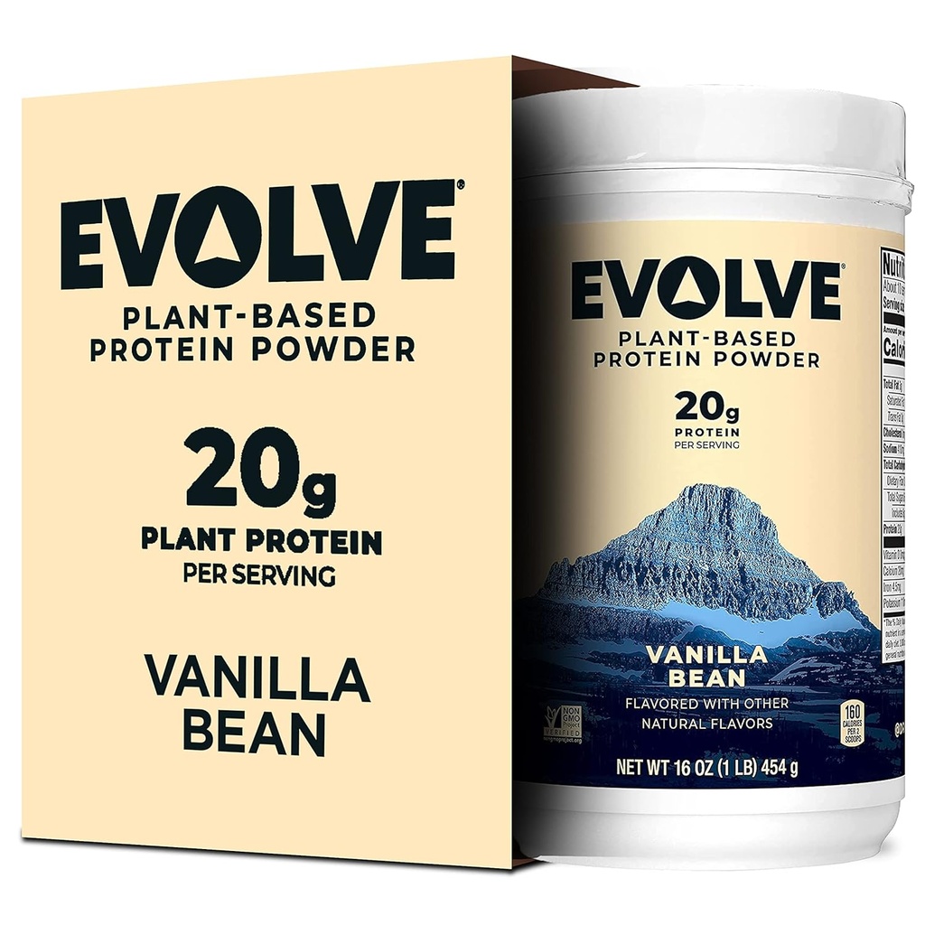 Volve Protein Powder, Ideal Vanilla, 20g Protein, 1 λίρα (πακέτο των 2)