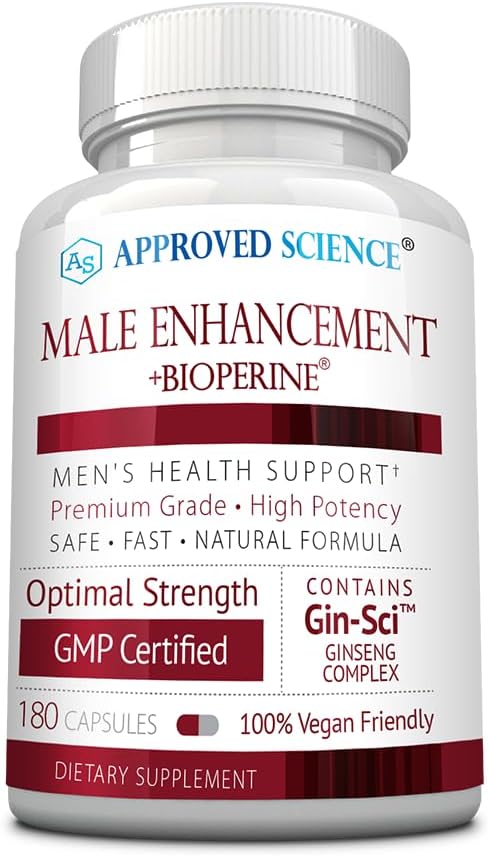 Onaylanmış Bilim® Erkek Gelişi - Performansı ve Yükseltme - 180 Vegan Dostu Capsules (1 Şişe)