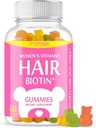 Saç Biotin Gummies 1000006 - Sağlıklı, Güçlü, Güzel Saç & Çiçekler, Non-GMO, Chewable Vegan Saç Kadınlar ve Erkekler için - 60 Gummy