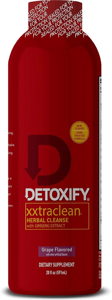 Detoxify – Xxtra Clean Herbal Cleanse Detox Drink – Full Body Cleanse Detox for Women and Men - Aynı Gün Sonuçları - BTC Ekstraksiyon & Süt Butle Ekstraksiyonu ile Geliştirildi - Plus