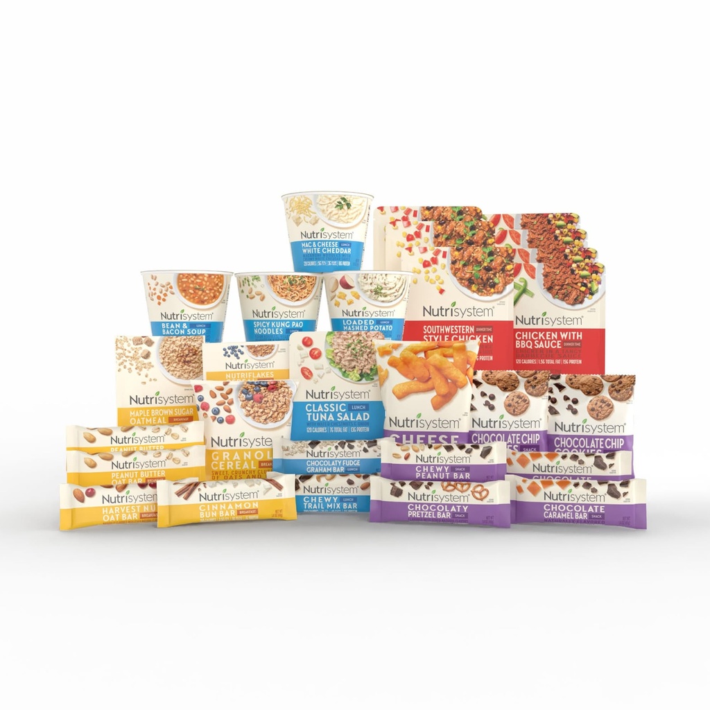 Nutrisystem® Kickstart proteini 7 Günlük Kilo Kayıp Kit 28 Delicious Meals & Snacks ile