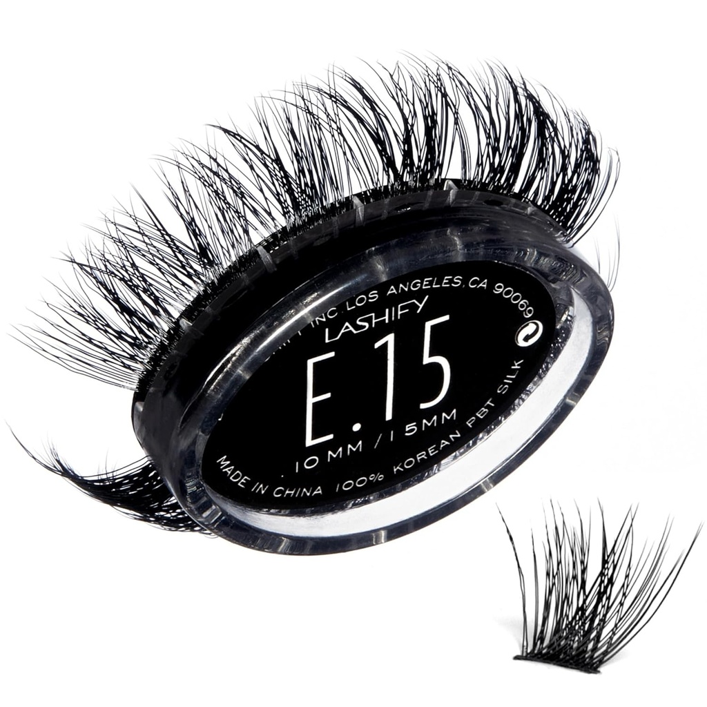 Lashify Extreme 15mm Gossamer DIY Eyelash Yeniliyor, Black, Easy false Lashes to Add Tremendous Volume