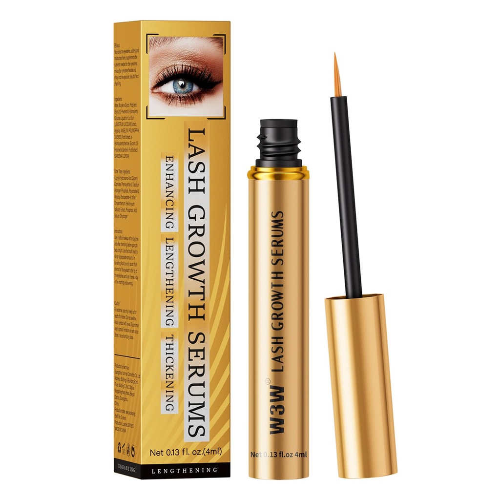 Eyelash için W3W Lash Serum, Eyelash Büyüme Serum, Longer, Fuller ve Tier Lashes, 4 ml