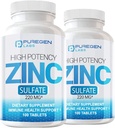 Puregen Labs Zinc Sulfate 220 mg Διαιτητικά δισκία - 100 Count (Pack of 2)
