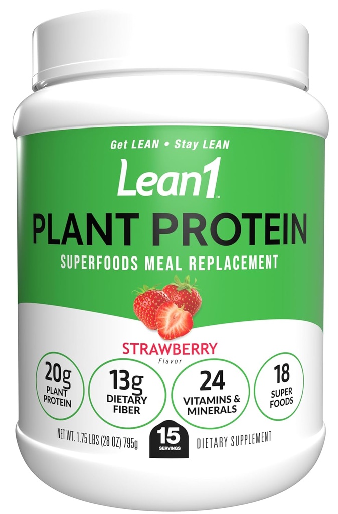 Lean1 Plant Based Protein Toz, Meal Change, Me lezzet, 15 hizmet