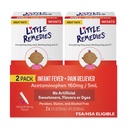 Little Remedies Infant Ateş & Pain Reliever, Natural Berry Flavor, 2 Fl Oz (Pack of 2)