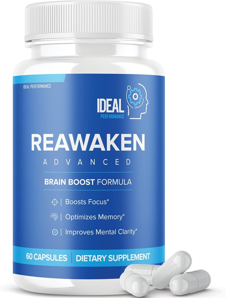 Reawaken Brain Boost συμπλήρωμα για τη μνήμη Advanced Formula (60 κάψουλες)