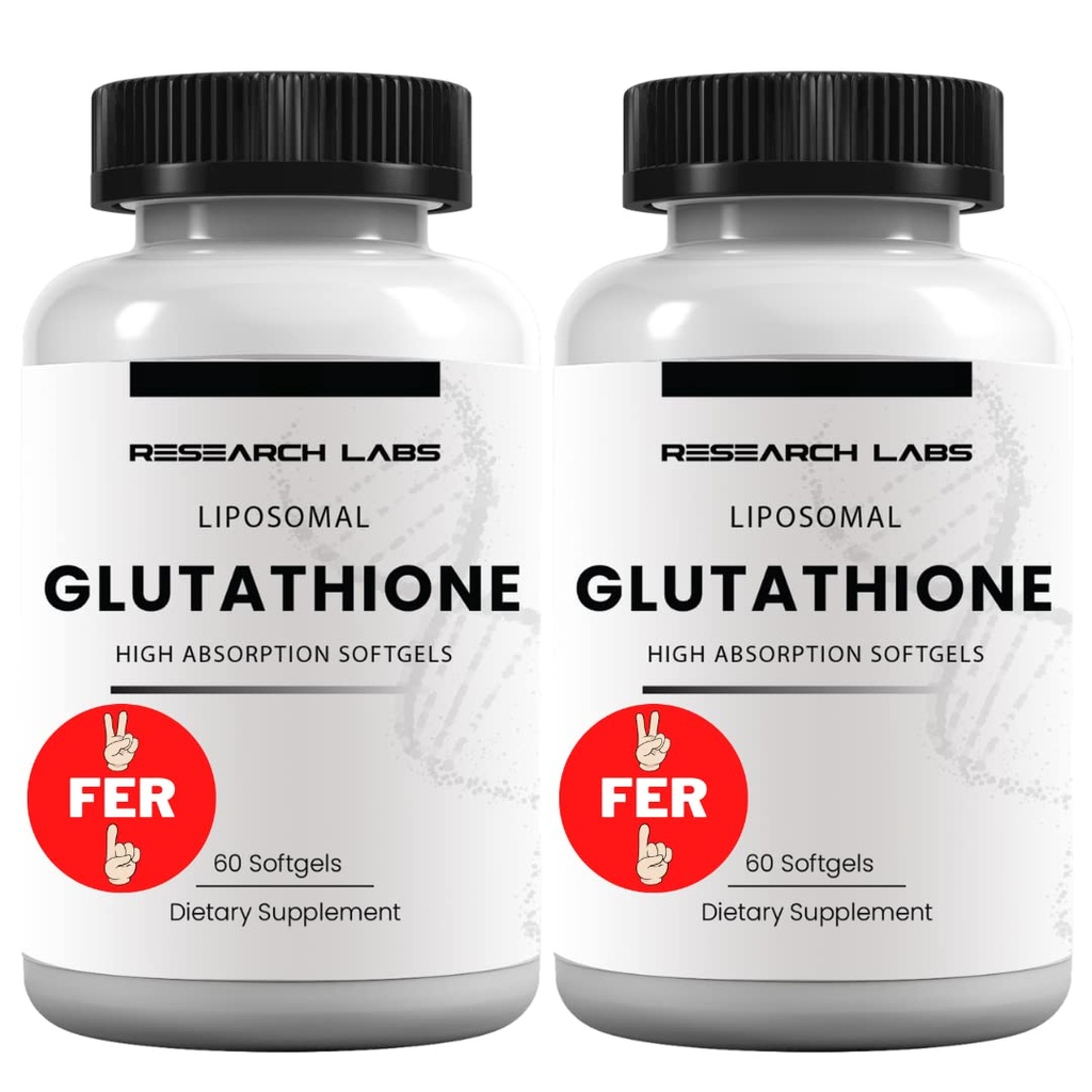 Araştırma Laboratuvarları Liposomal Glutathione Supplement w/Gluta-IVTM, 100x Toz Glutathione'yi Geliştirdi. 2 Fer 1 Ad, 120 Total Liposomal Softgels