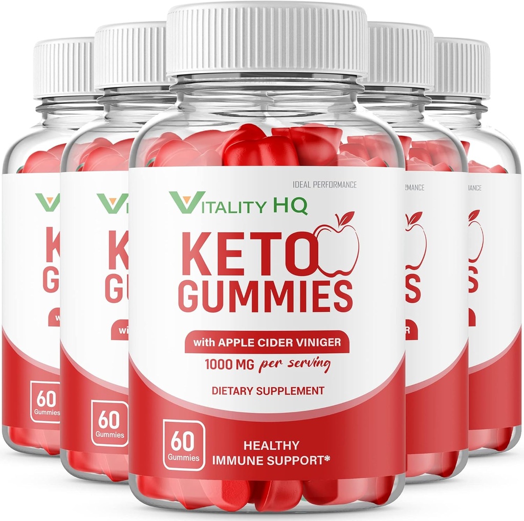 IDEAL PERFORMANCE (5 Pack) Vitality Decision Ketos Gummies Vitality Ketos ACV Gummies Vitality ACV Gummie Vitality Ketos (300 Gummies)