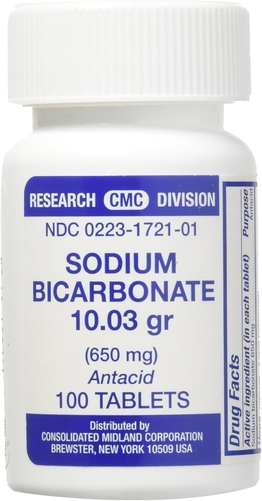 Sodyum Bikarbonate Antacid (650 mg) - 100 Tablet