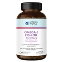 Dünya Triple Strength Omega 3 Fish Oil 1360 mg Supplement, 950 mg Active Omega-3 Fatty Asits with EPA & DHA, Supports Heart, Brain & Joint Health, Gluten Free, 120 Softgels, 4 Ay Supply Supply