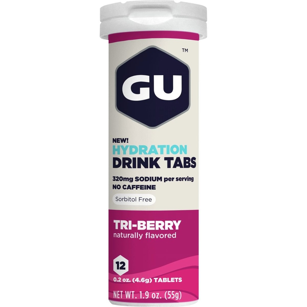 GU Hydration Drink Tabs, Tri-Berry, 8 Kutu