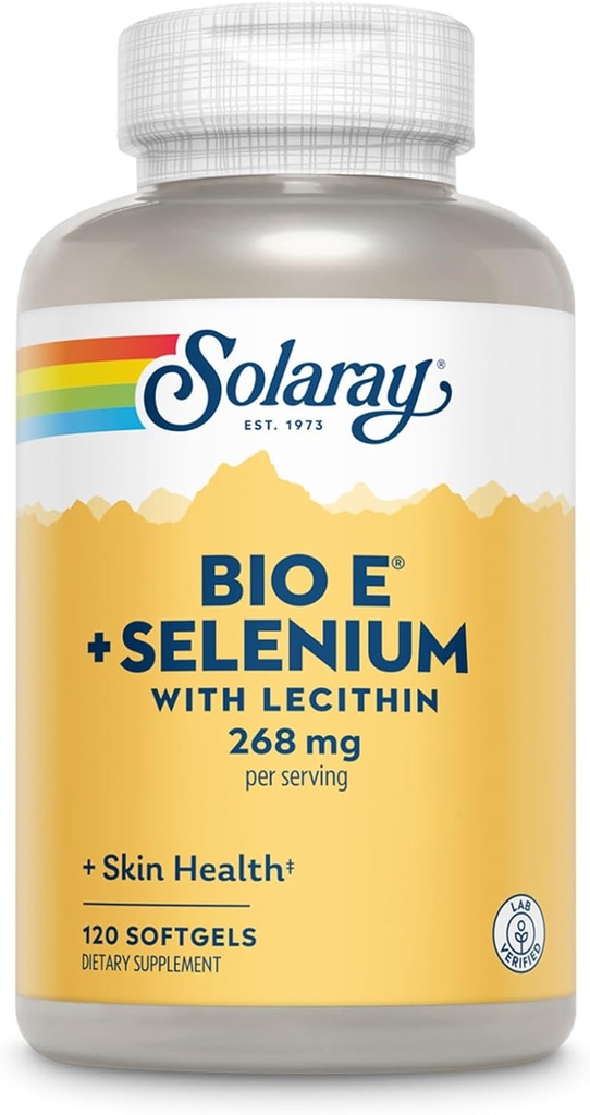 Solaray Bio E Selenium Supplement, 400iu, 120 Kont