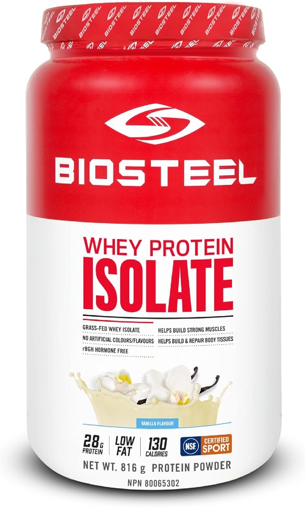 BIOSTEEL Πρωτεΐνες Whey Isolate Vanilla, 816 GR