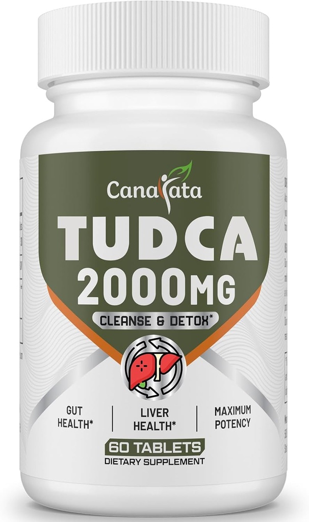 TUDCA Liver Supplements 2000 mg - Güçlü Bile Salts Destek Liver Detox & Cleanse - Liver ve Gallblad Health Formula-Easy to Swallow Tablets-30 Days Supply