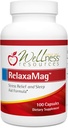 Wellness Resources RelaxaMag - Magnezyum Glycinate ile Uyku, Stres ve Rahatlama - Yüksek Potency 100 mg Elemental Magnezyum Per Capsule (100 Capsules)