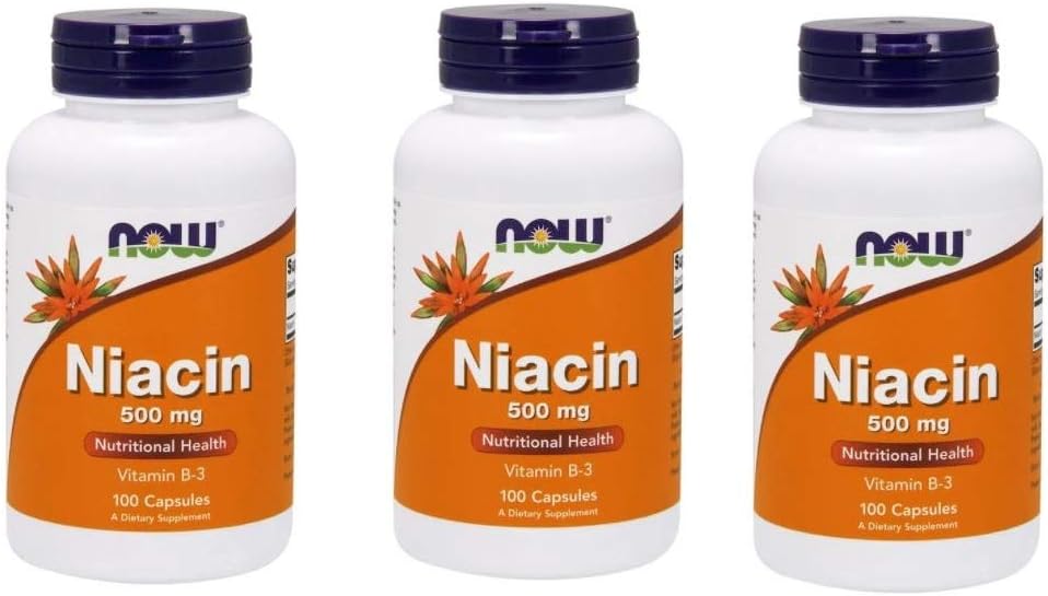 Şimdi Gıdalar - Niacin B-3 500 mg. - 100 Capsules ( Multi-Pack)