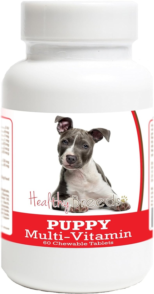 Sağlıklı Breeds Amerikan Staffordshire Terrier Puppy Dog Multivitamin Tablet 60 Kont
