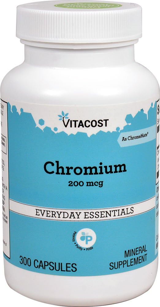 Vitacost GTF Kromium Polynicotinate as ChromeMate - 200 mcg - 300 Capsules
