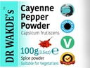 DR WAKDE's Cayenne Pepper Powder (Capsicum frutescens) - 100g (3.5oz) 