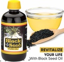 HERBOGANIC 100% Cold Pressed Black Seed Oil 16oz | Nigella Sativa Destekleri Digestion ve Genel Şey Olmak | Non GMO Black Cumin Tohum Yağı