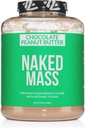 NAKED Vegan Μάζα - Σοκολάτα Φυστικοβούτυρο - 1.290 θερμίδες, Τίποτα Τεχνητό, Όλα τα φυσικά σοκολάτα PB Βάρος Κερδίζοντας πρωτεΐνη σκόνη, μη GMO, χωρίς σόγια και γλουτένη - 8LB Μαζική - 11 εξυπηρετούν