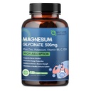 NAT TARGET Magnezyum Glycinate 500 mg, Kas, Nerve & Bone için Magnezyum & Vitamin D3 ile desteklendi, Kalp Sağlığı & Leg Cramp, Güçlü Immune Sistemi - 120 Capsules