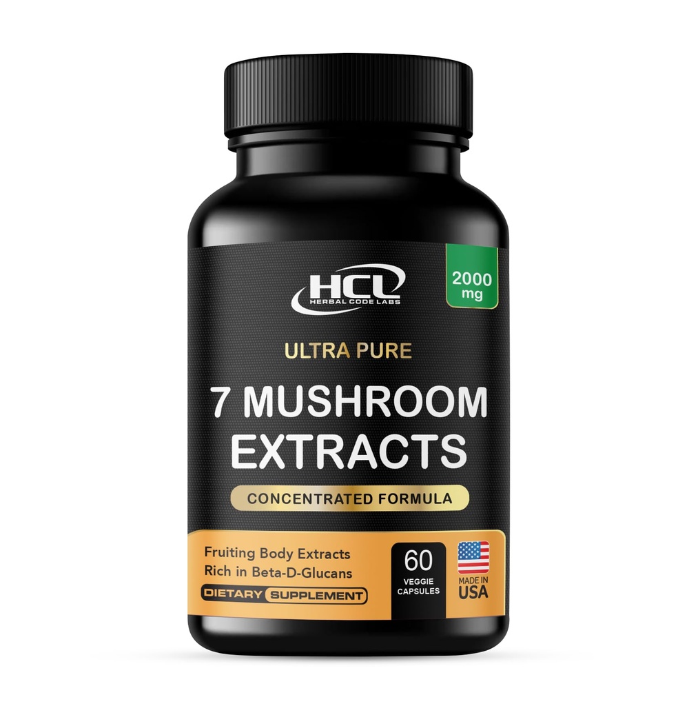 Aslanların Mane Cordyceps Chaga Reishi Turkey Tail Maitake Shiitake Capsules - Natural Vitamins Minerals Antioksis Supplement - Amerika'da Made