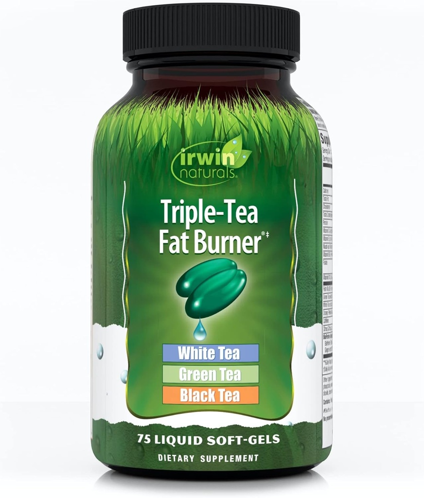 Irwin Naturals Τριπλή καύση λίπους τσαγιού, 75 υγρά Softgels
