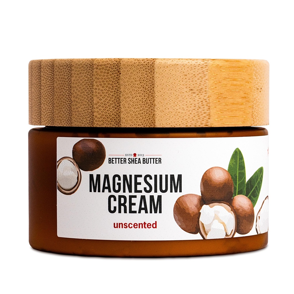 Daha iyi Shea Butter Magnezyum Cream for Leg Cramps | Relieves Kas Ger | Gece Hamile, Çocuklar ve Bebekler | Organik ve Doğal Malzemeler | Vegan, ABD'de Yapıldı | (Unscented)
