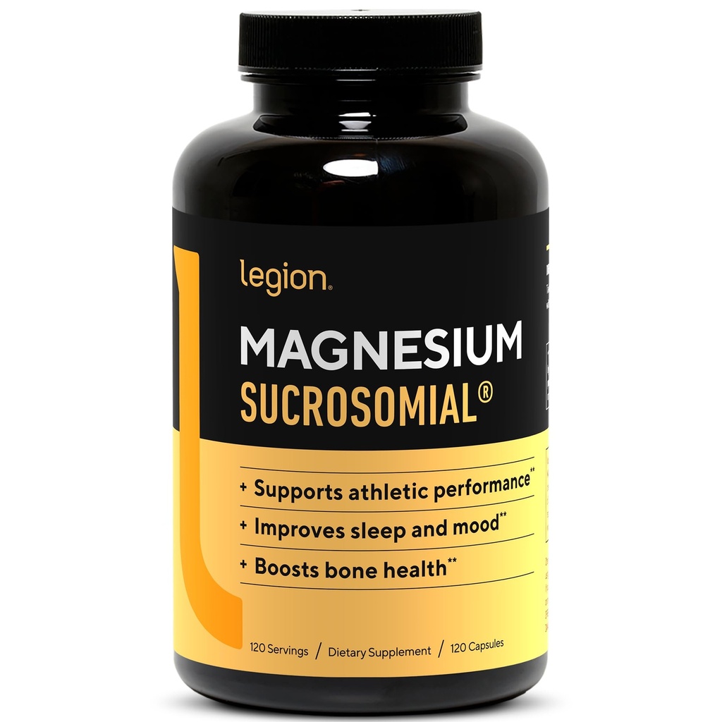 Lejyon Sukrozoial Magnezyum Supplements - Kadınlar ve Erkekler için Yüksek Absiyon Magnezyum Supplement - Magnezyum Mineral Supplements to help Boost Athletic Performance & General Health - 120 Servisler