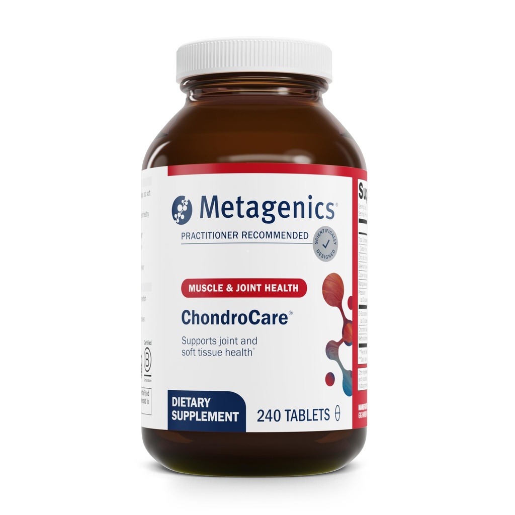Metagenics ChondroCare - Glucosamine, Chondroitin & MSM - Destek Hareketliliği, Cartilage & Diz Comfort - Antioksi Mineral Kompleksi - Gluten-Free - cGMP sertifikalı - 240 Tablet
