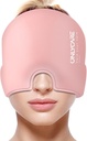 ENCARE Migraine Relief Cap, Yükseltd Odorless Migraine Ice Head, Headache Relief Hat for Migraine, Slight-Pink