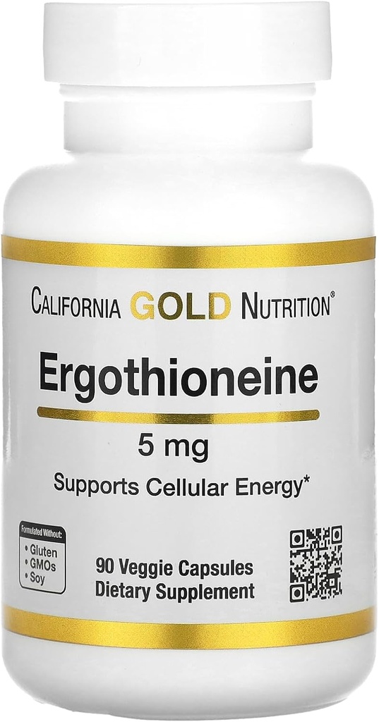 California Gold Beslenme Ergothioneine, 5 mg, 90 Veggie Capsules