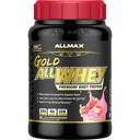 ALLMAX Beslenme Altın ALLWHEY, Strawberry - 2 lb - 24 Protein Per Scoop - Gluten Free, Low Carb & Low Sugar - Approx. 30 Servisler