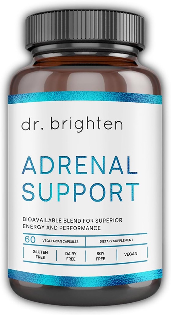 Dr. Brighten Adrenal Support - Συμπλήρωμα διατροφής με Ashwagandha για να υποστηρίξει υγιή επίπεδα ενέργειας και αντίδραση στρες