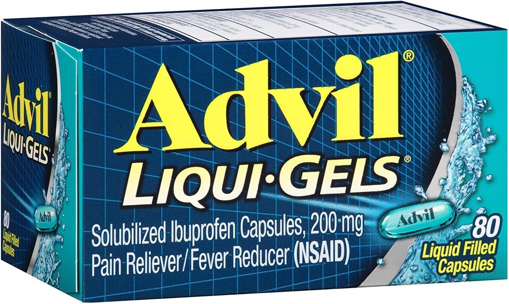 Advil Liqui-Gels 80 Liqui-Gels (πακέτο των 3)