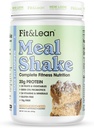Fit & Lean Meal Shake, Fat Yanım Meal Makyaj, Protein, Fiber, Probiyotikler, Kahve Crumb Kek, 1lb, 10 Konteyner İçiyor