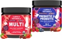 Llama Naturals Kids Multivitamin and Probiyotik and Prebiyotiks (1994), Vegan, Organik Gut Health ve Immune Support Gummies, Real Fruit Gummy Vitamins, NoEDIT Sugar Cane, 2 Şişe, 30 Day Supply
