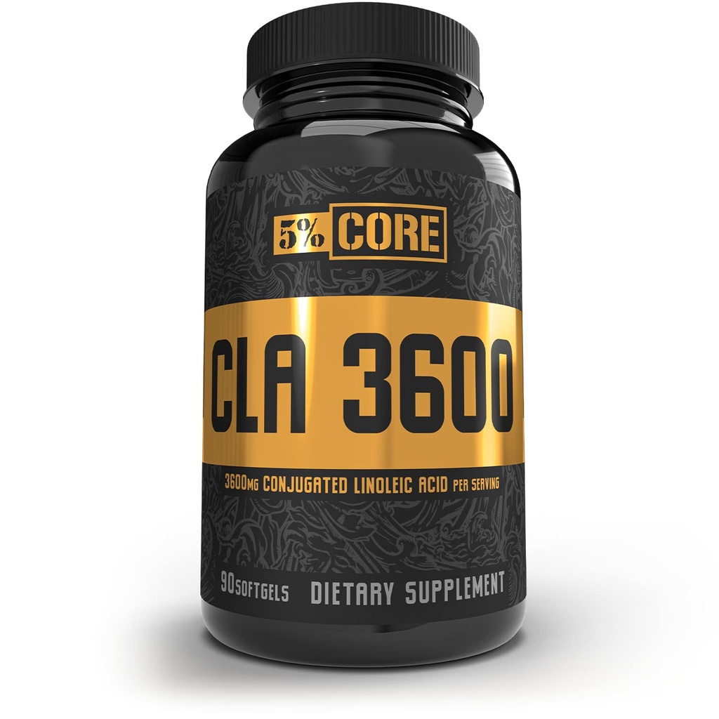 Kilo kaybı için 5 Beslenme Zorunlu CLA Supplement, Metabolism Desteği ve Kas Koruma | 3,600 mg Conjugated Linoleic Acid 4,500 mg Safflower Oil (30 Servisler / 90 Softgels)