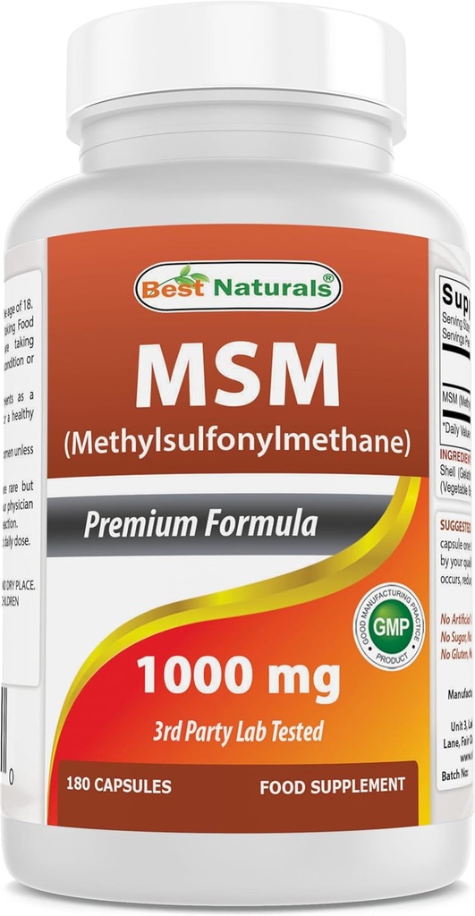 En İyi Doğallar MSM 1000 mg 180 Capsules
