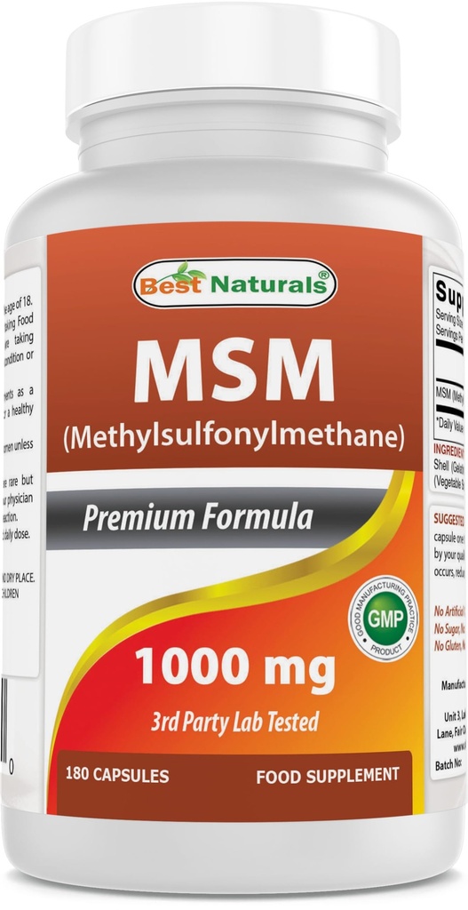 En İyi Doğallar MSM 1000 mg 180 Capsules