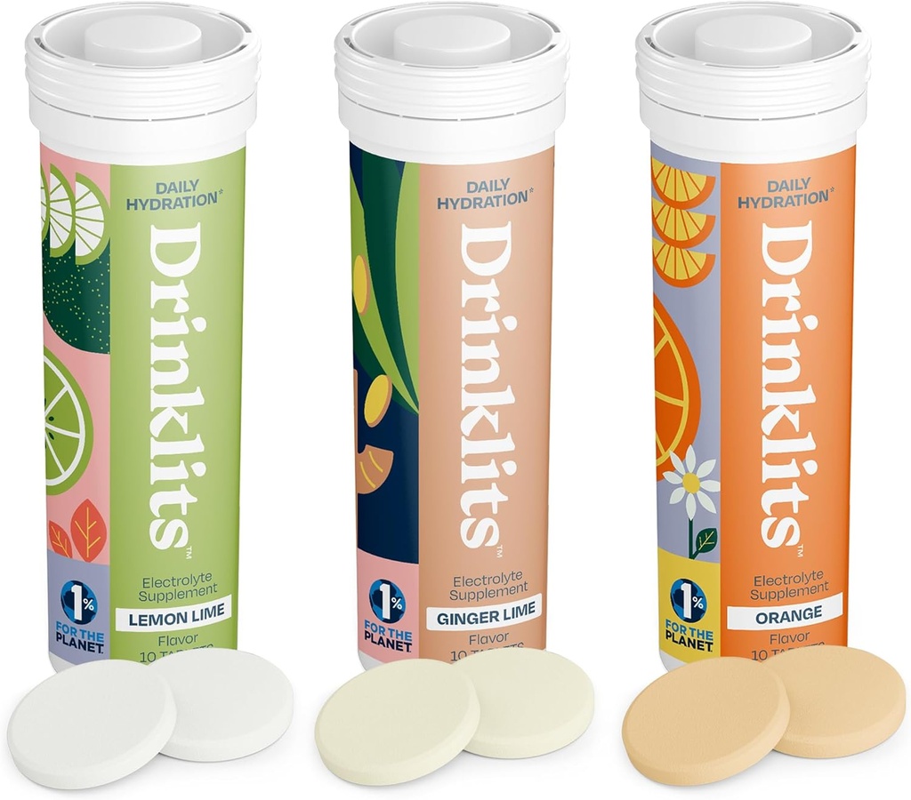 Drinklits Daily Hydration Variety Pack (3) Tube Bundle 