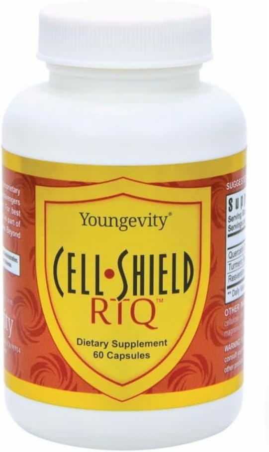 Youngevity Cell Shield RTQTM - Turmeric Curcumin (95 Circuminoids), Quercetin, Japonca Knotweed - Highly Bio available Antioksit